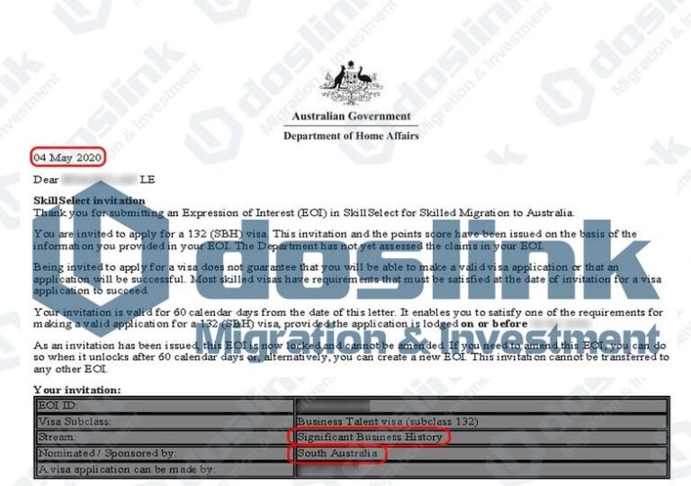 Bảo lãnh Bang Nam Úc (Adelaide) - Visa 132A tháng 05.2020