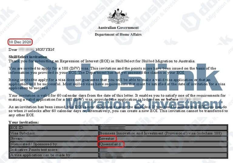 Bảo lãnh Bang Queensland – Visa 188B Đầu tư Trái phiếu Úc, KH.. Nguyen