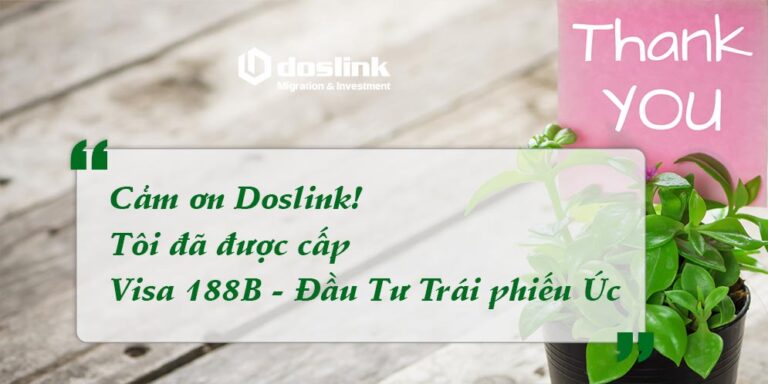 Chúc mừng khách hàng được cấp Visa 188B Đầu tư trái phiếu Úc tháng 05