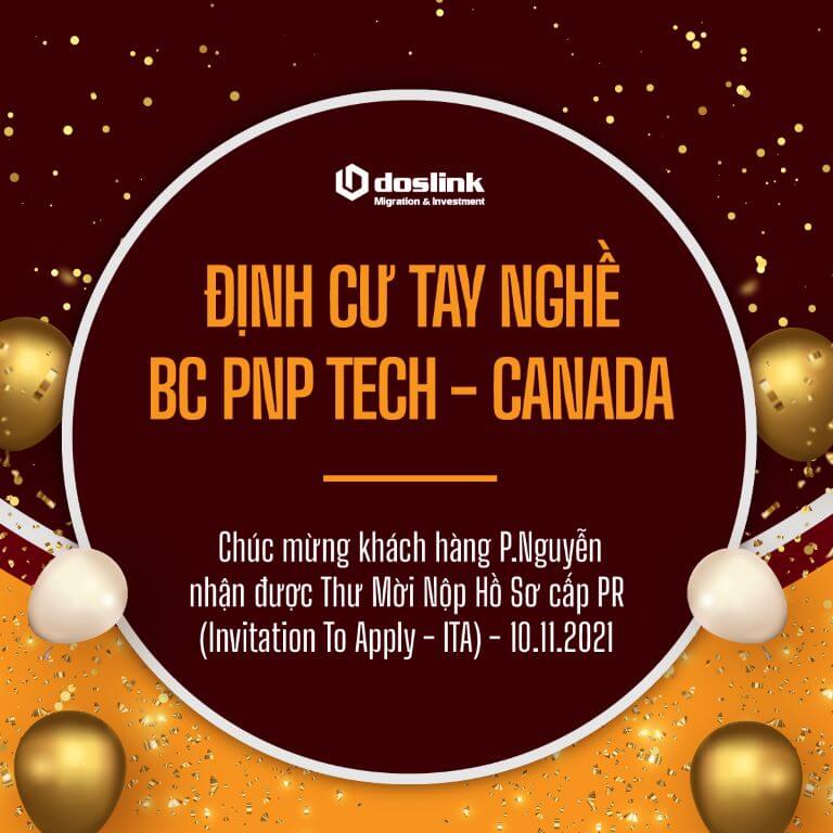 Chúc mừng anh P. Nguyễn (Developer) đã nhận được thư mời cấp PR theo chương trình BC PNP Tech