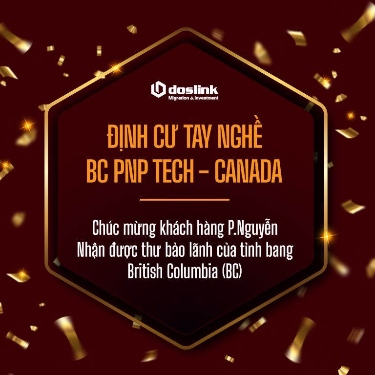 Doslink chúc mừng khách hàng bc pnp tech nhận được nomination