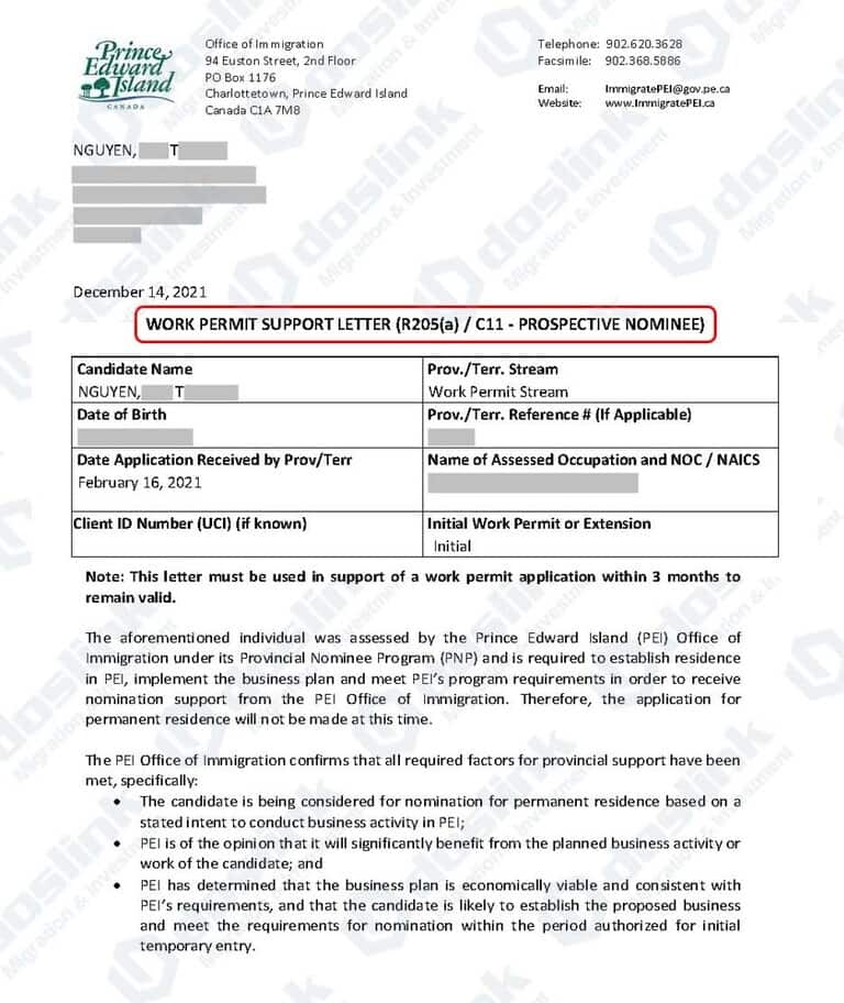 WP Support Letter WTM