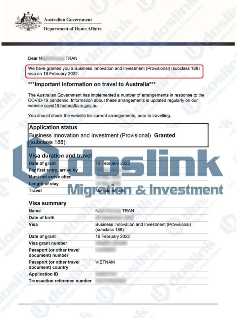 Kết quả Visa 188B bang Queensland ngày 16/02/2022
