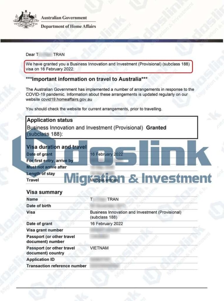 Kết quả Visa 188B bang Queensland ngày 16/02/2022