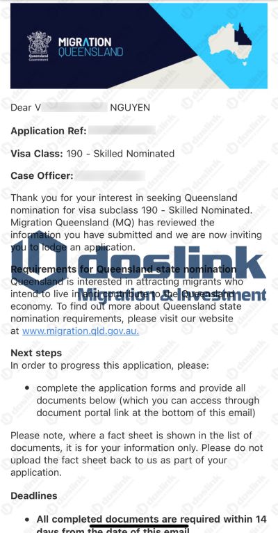 Queensland Nomination - V Nguyen