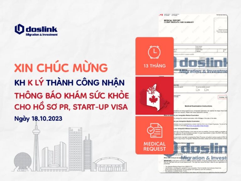 medical request start-up visa canada - khách hàng T Lý, công nghệ AI