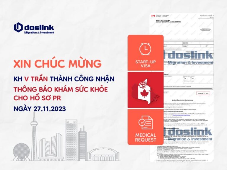 medical request hồ sơ pr canada startup visa