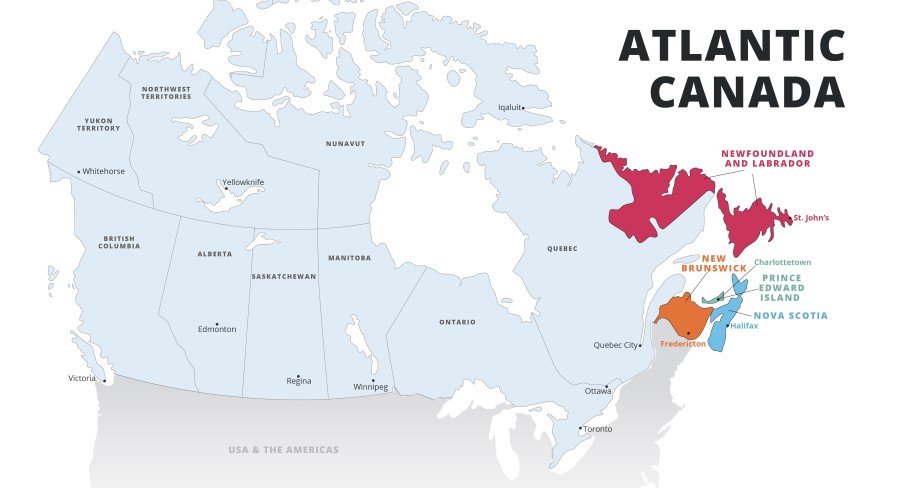 Khu vực Atlantic Canada - Định cư Canada diện tay nghề AIP