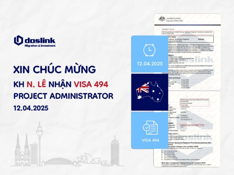 visa 494 nghề program or project administrator