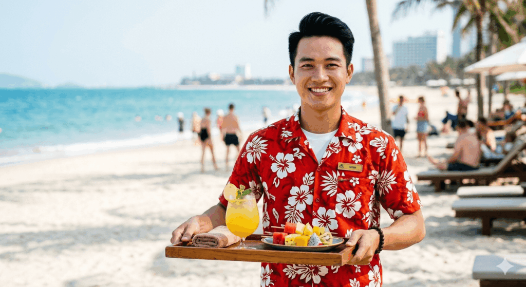 nhân viên phục vụ bãi biển - Miami - Florida