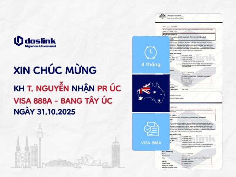Visa 888A (PR Úc) bang Tây Úc - Gia đình Mr T.Nguyễn